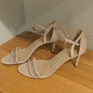 Michael Kors strappy heels size 8 cream/beige
